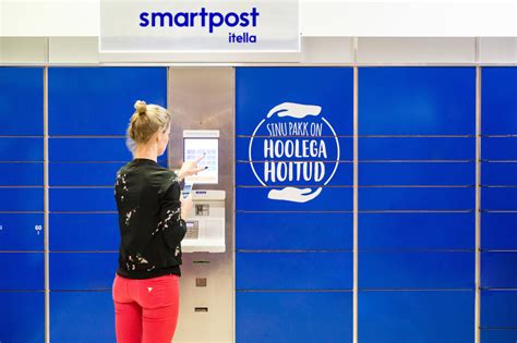 Smartpost Itella parcel locker in Riga – Olimpia.